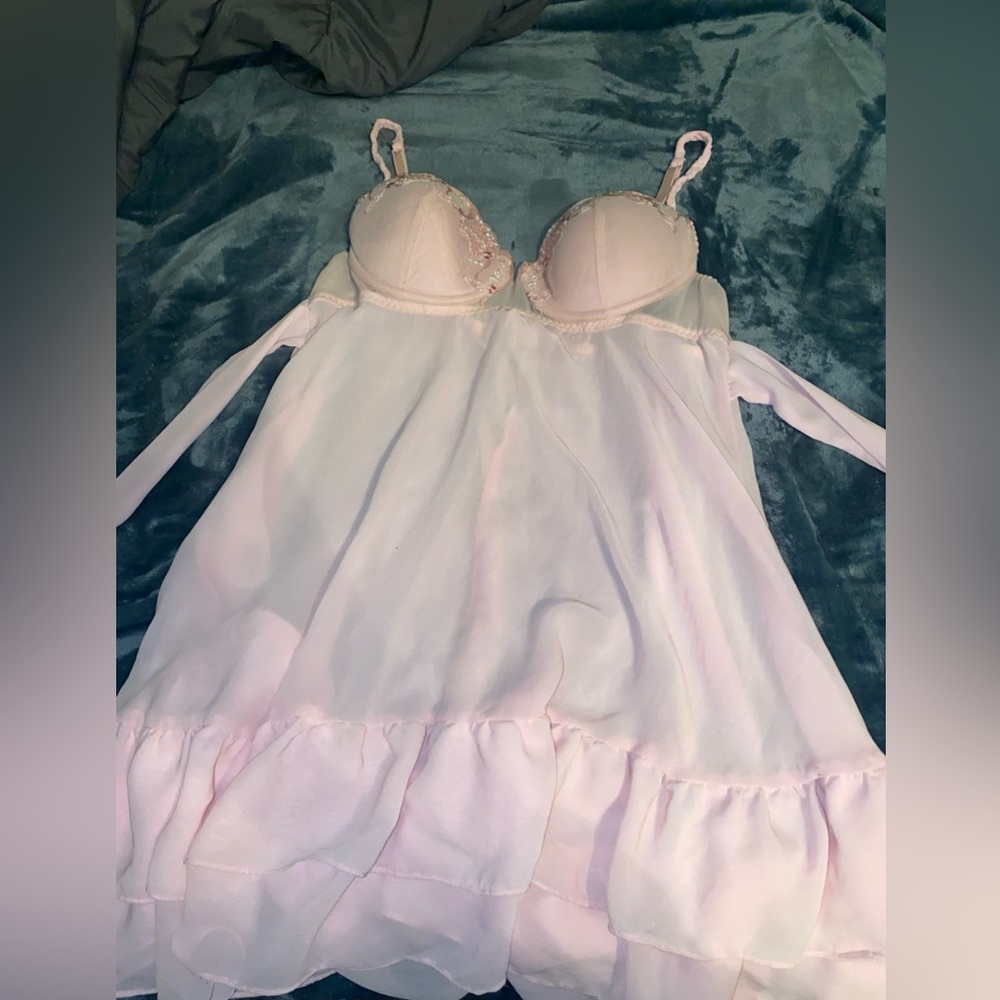 Inner Secrets, Large, Pink Lingerie Dress